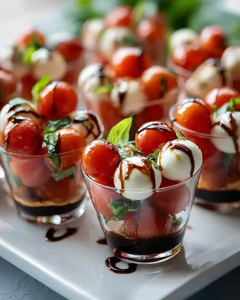Weihnachts-Mini-Caprese-Salat-Cups: Festlicher Genuss!