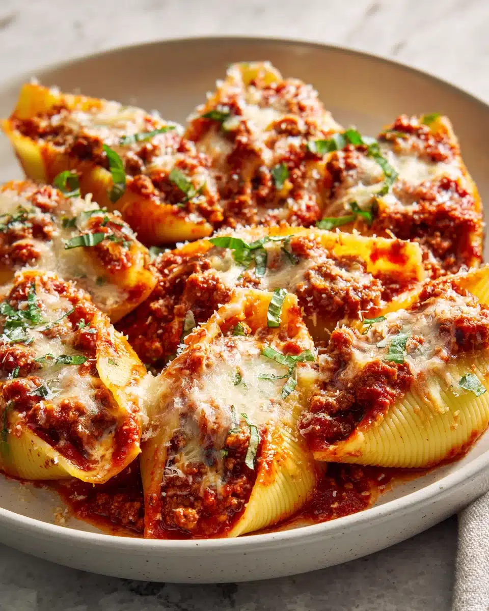 Käse-Rinderhack-Muschelnudeln: Herzhaft & unwiderstehlich! 4 Käse-Rinderhack-Muschelnudeln: Herzhaft & unwiderstehlich!