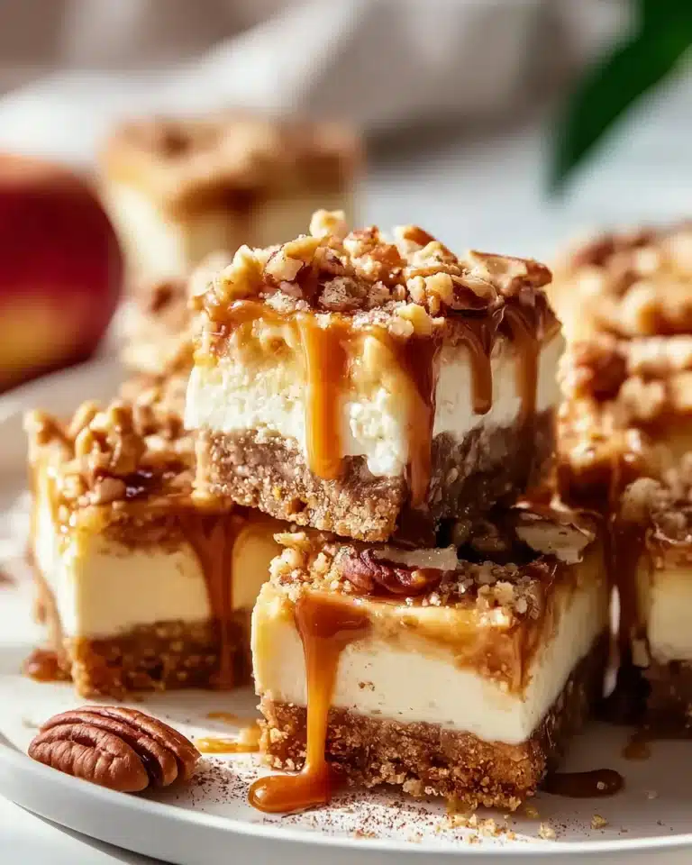 Bestes Rezept: Karamell-Apfel-Cheesecake-Riegel – Süßer Traum
