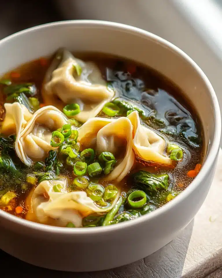 Wärmende Rindfleisch Potsticker Suppe: Eine köstliche Umarmung