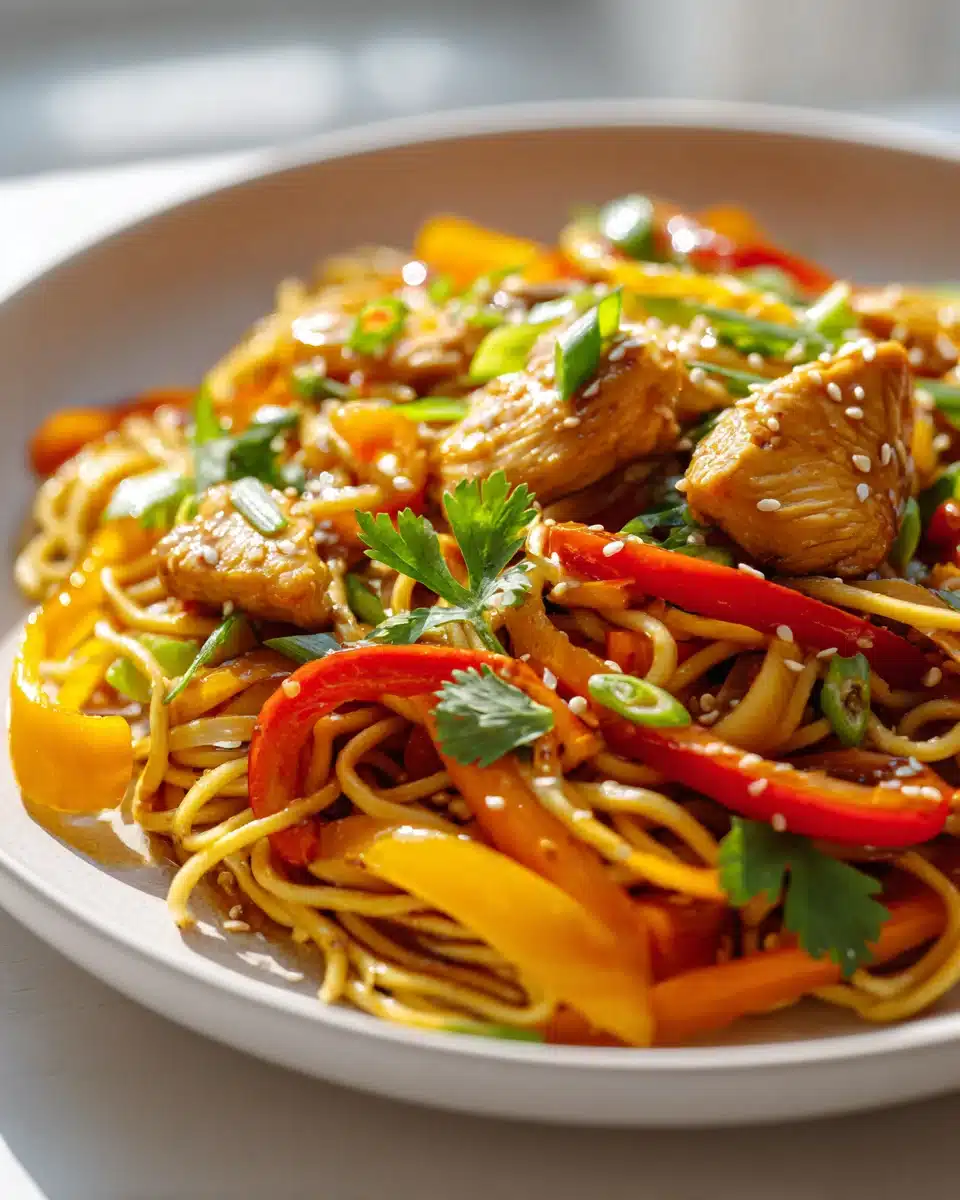 Knusprige Hähnchen Gemüse Pfanne aus der Heißluftfritteuse 5 Knusprige Hähnchen Gemüse Pfanne aus der Heißluftfritteuse