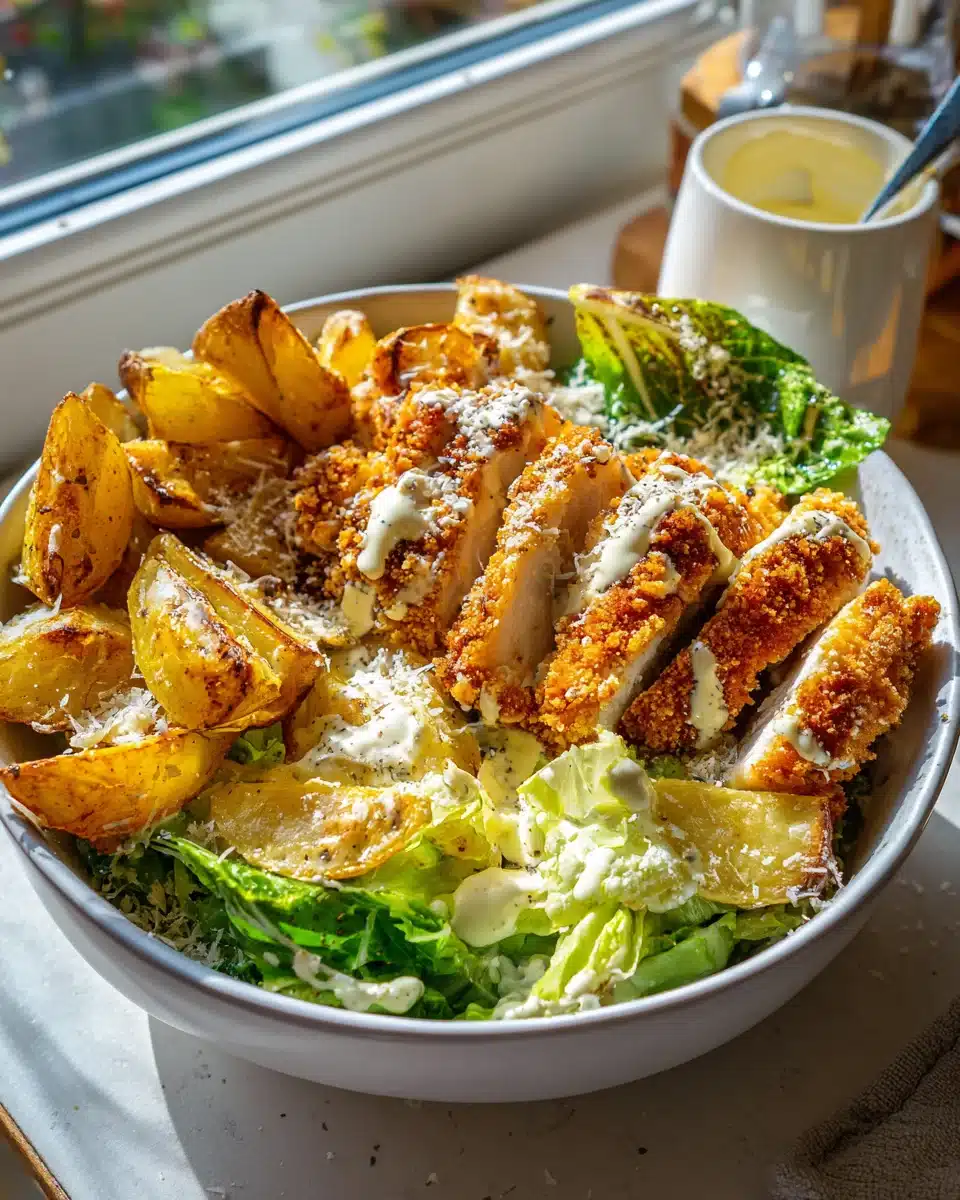 Leckere Caesar Hähnchen Bowl – Gesund und einfach zubereitet! 5 Leckere Caesar Hähnchen Bowl – Gesund und einfach zubereitet!