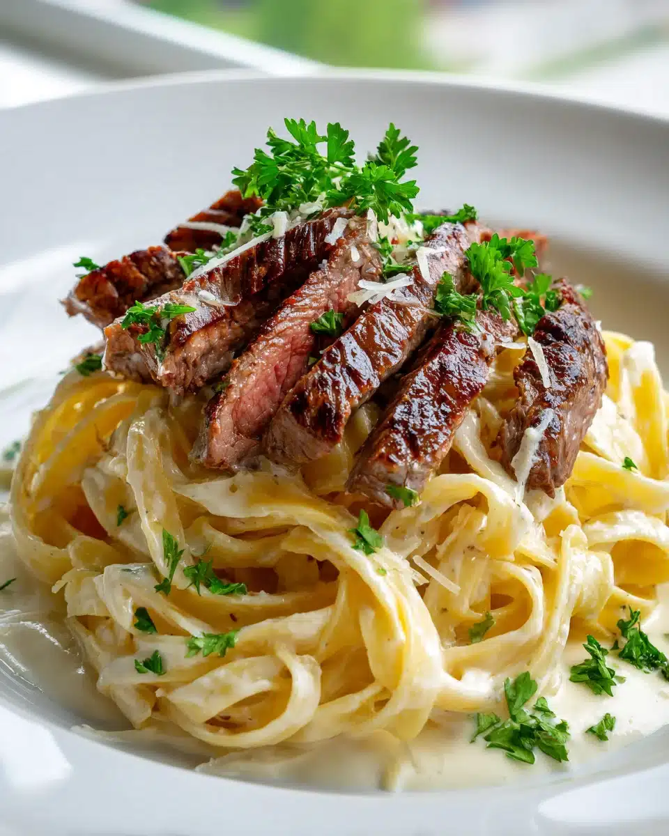 Rezept: Pikantes Steak Gorgonzola Alfredo – Traumhaft Cremig