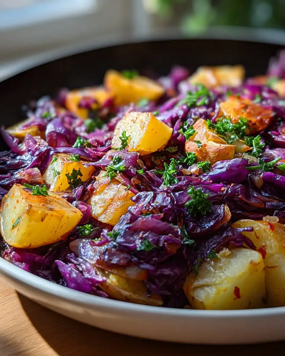 Rotkohl Pfanne mit Kartoffeln: Dein schnelles Lieblingsrezept