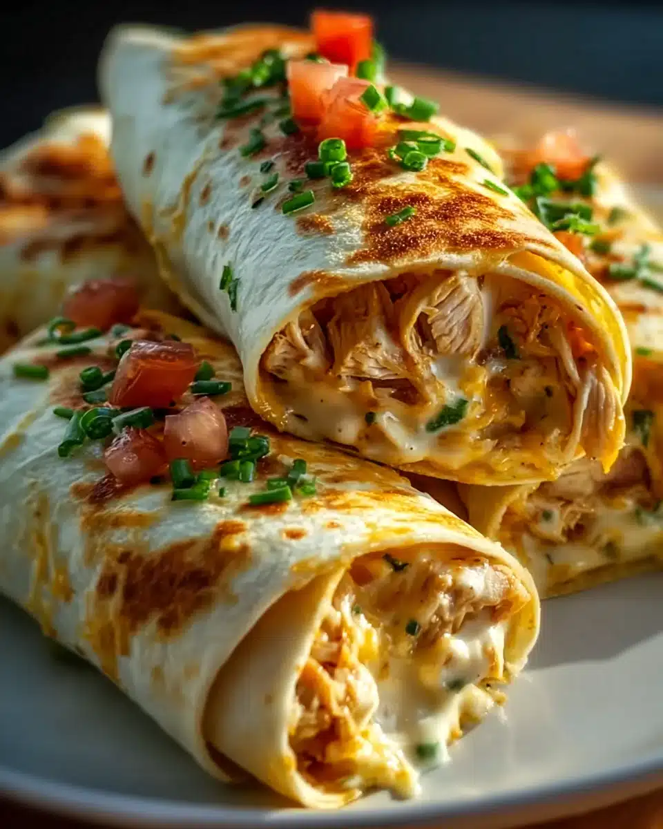 Schnelle Käse Knoblauch Hähnchen Wraps für den Genuss! 5 Schnelle Käse Knoblauch Hähnchen Wraps für den Genuss!