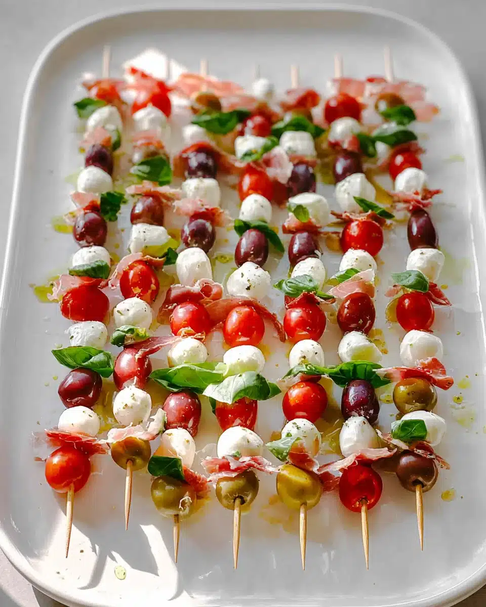 Leckere Caprese Spieße: Frisch und Einfach Zubereiten!