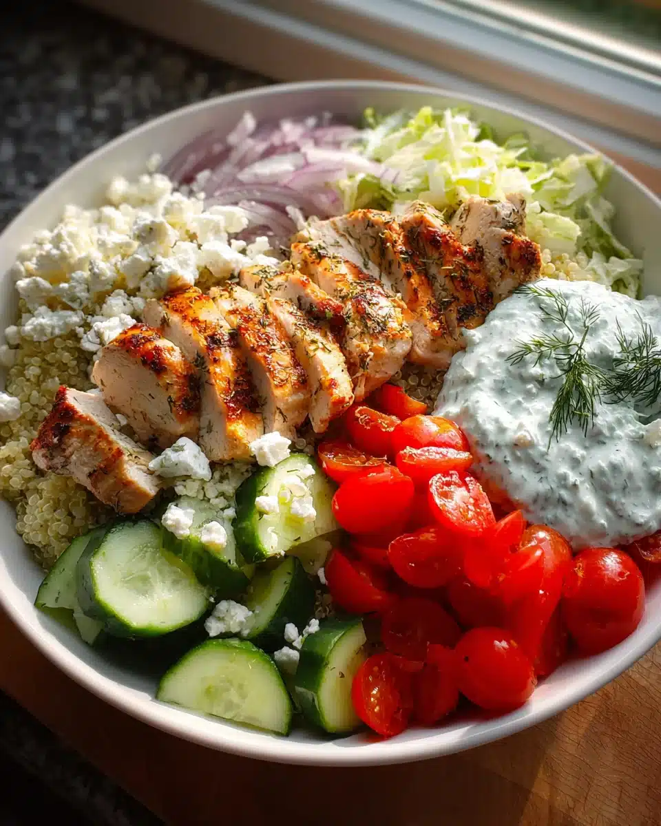 Griechische Chicken Bowls – Gesund und Lecker Genießen!