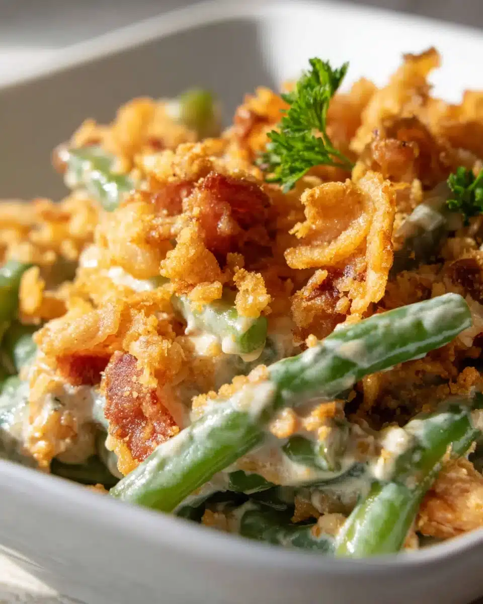 Cremige Rinder-Bacon-Grünbohnen-Casserole Rezept genießen! 5 Cremige Rinder-Bacon-Grünbohnen-Casserole Rezept genießen!