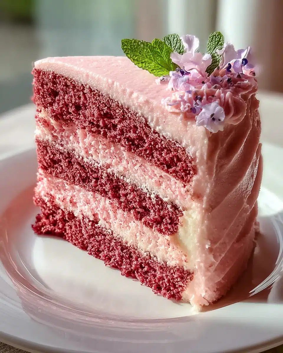 Muttertags Pink Velvet Kuchen: Einfach & unwiderstehlich