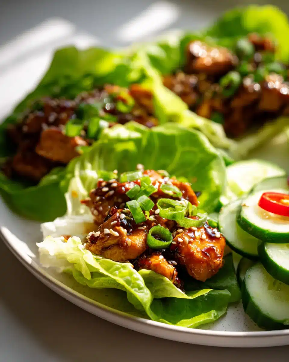 Authentische Korean Bbq Chicken Lettuce Wraps – Schnell! 4 Authentische Korean Bbq Chicken Lettuce Wraps – Schnell!
