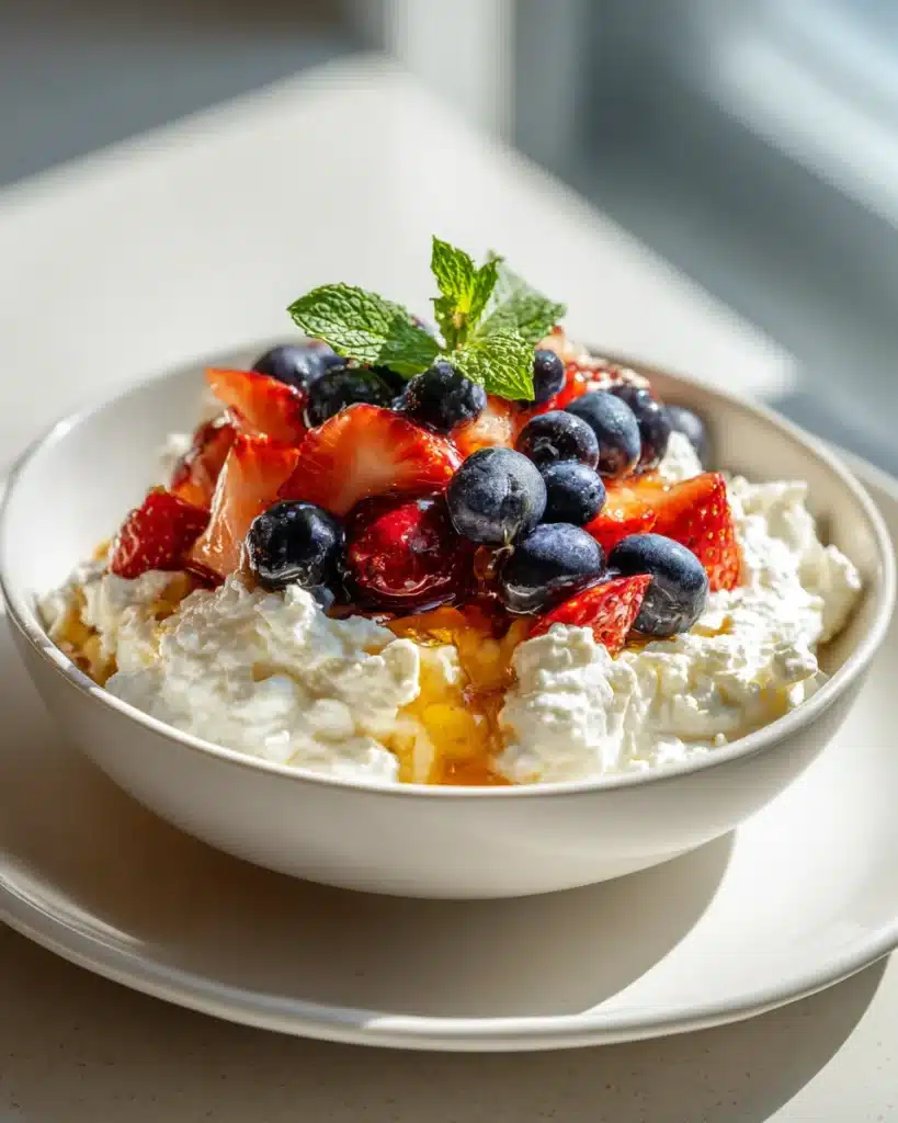 Gesunde Cottage Cheese Frühstücks-Bowls – Schnell & Lecker